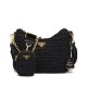 Replica Prada Re-Edition 2005 Borsa in rafia 1BH204 nera