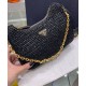 Replica Prada Re-Edition 2005 Borsa in rafia 1BH204 nera