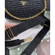 Replica Prada Re-Edition 2005 Borsa in rafia 1BH204 nera