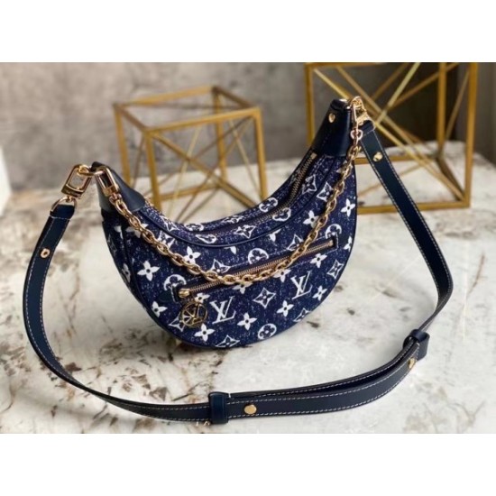 Replica Borsa Loop In Denim Monogram M81166