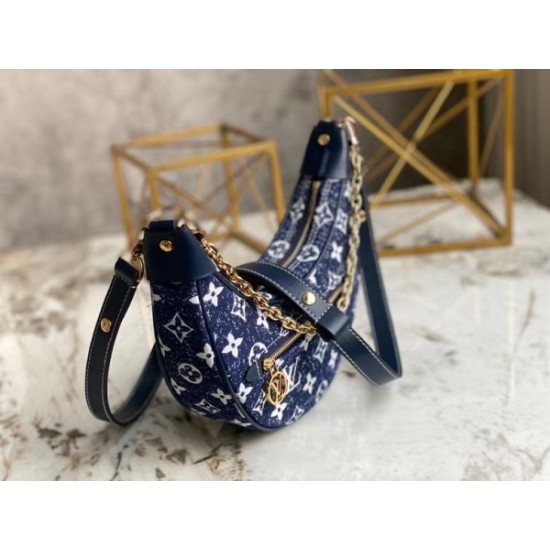 Replica Borsa Loop In Denim Monogram M81166