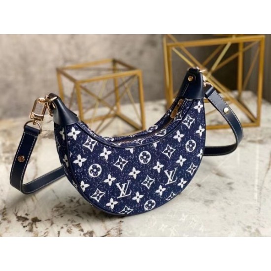 Replica Borsa Loop In Denim Monogram M81166