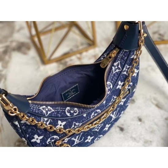 Replica Borsa Loop In Denim Monogram M81166