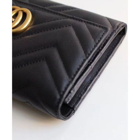 Replica GG Marmont continental wallet 443436