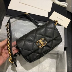 Replica Marsupio 19 in tweed di lana AS1163 Nero