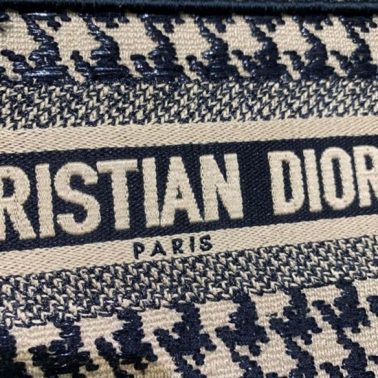 Replica Borsa tote Christian Dior Mini Book nera / gialla