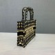 Replica Borsa tote Christian Dior Mini Book nera / gialla