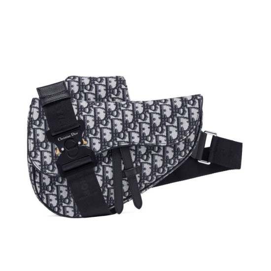 Replica Borsa da Saddle obliqua Christian Dior blu scuro Replica Borsa da Saddle obliqua Christian Dior blu scuro