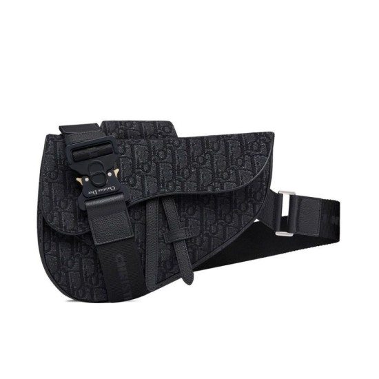 Replica Borsa da Saddle obliqua Christian Dior nera Replica Borsa da Saddle obliqua Christian Dior nera