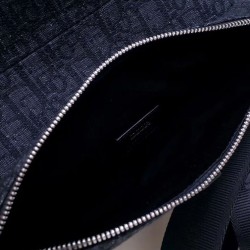 Replica Borsa da Saddle obliqua Christian Dior nera