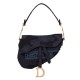Replica Borsa di tela ricamata mimetica con sella Christian Dior