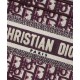 Replica Borsa tote Christian Dior Mini Book Borsa di tela ricamata obliqua originale Dior rossa