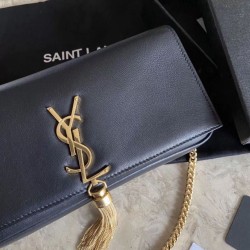 Replica Borsa nappa YSL Saint Laurent kate 99 nera