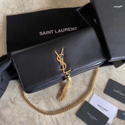 Replica Borsa nappa YSL Saint Laurent kate 99 nera