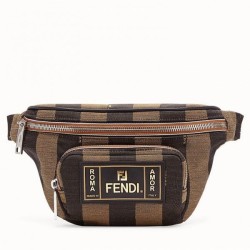 Replica Marsupio Fendi In Tessuto Con Motivo A Righe Pequin