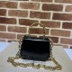 Replica Borsa Gucci Bamboo 1947 mini con manico superiore 686864 Nera