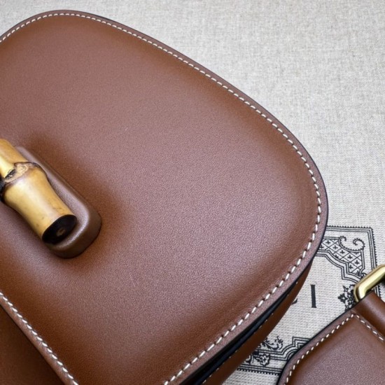 Replica Borsa Gucci Bamboo 1947 mini con manico superiore 686864 Claret