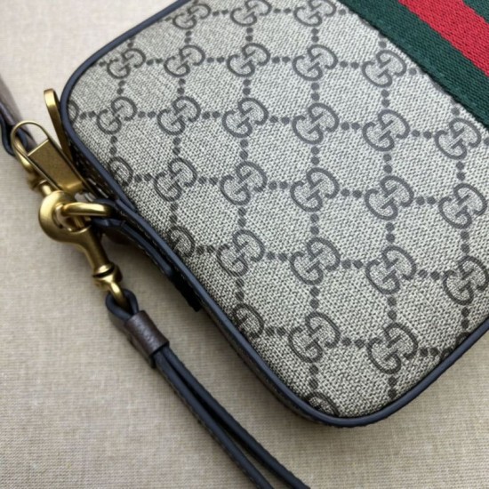 Replica Borsa a tracolla Gucci Ophidia GG 699439 Marrone