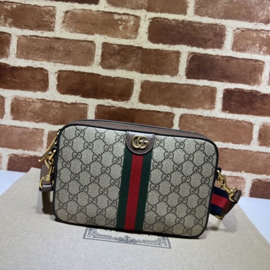 Replica Borsa a tracolla Gucci Ophidia GG 699439 Marrone