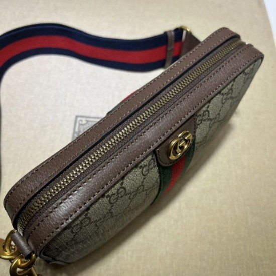 Replica Borsa a tracolla Gucci Ophidia GG 699439 Marrone