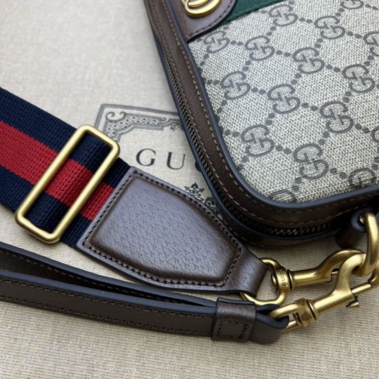Replica Borsa a tracolla Gucci Ophidia GG 699439 Marrone