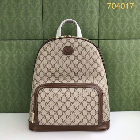 Replica Zaino Gucci con Incastro G 704017 Marrone Replica Zaino Gucci con Incastro G 704017 Marrone