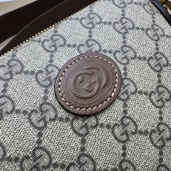 Replica Borsa Messenger Gucci con Interlocking G 723306 Marrone