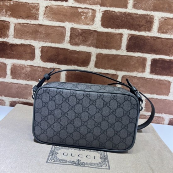 Replica Borsa a tracolla piccola Ophidia Gucci 723312 grigia