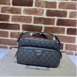 Replica Borsa a tracolla piccola Ophidia Gucci 723312 grigia