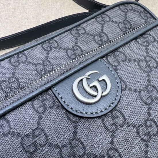 Replica Borsa a tracolla piccola Ophidia Gucci 723312 grigia