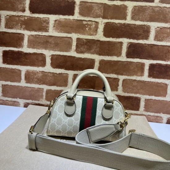 Replica Borsa Gucci Ophidia GG mini con manico superiore 724606 Beige