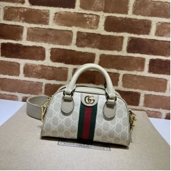 Replica Borsa Gucci Ophidia GG mini con manico superiore 724606 Beige