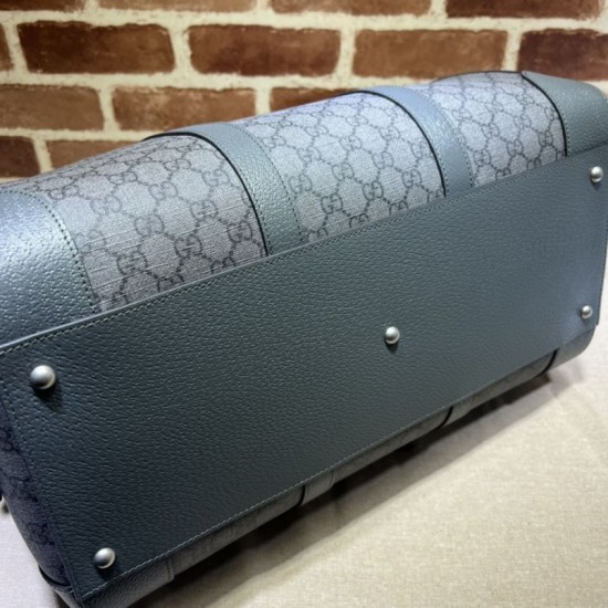 Replica Borsa da viaggio piccola Gucci Ophidia ‎724642 Grigio
