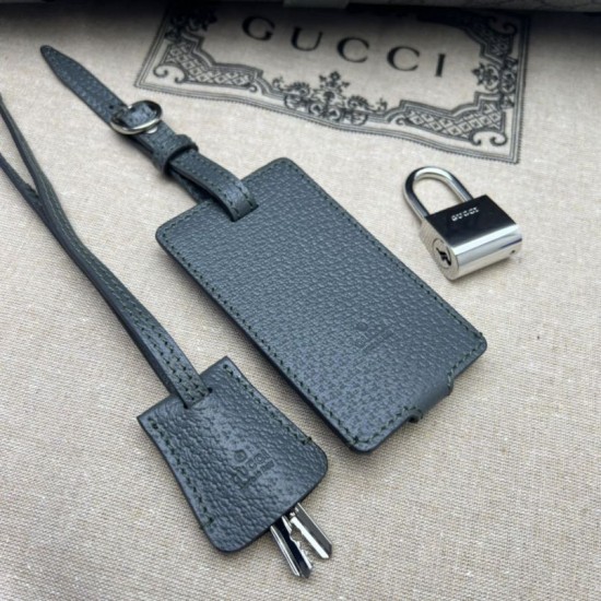 Replica Borsa da viaggio piccola Gucci Ophidia ‎724642 Grigio