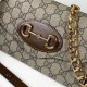 Replica Mini borsa Gucci Horsebit 1955 724713 Marrone