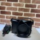 Replica Borsa a tracolla piccola Gucci Horsebit 1955 ‎726226 Nera