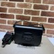 Replica Borsa a tracolla piccola Gucci Horsebit 1955 ‎726226 Nera