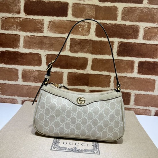 Replica Gucci Ophidia piccola borsa a mano 735145 Beige