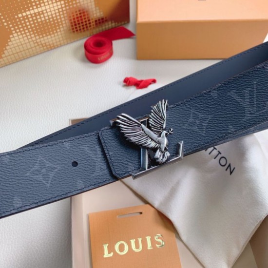 Replica Louis Vuitton LV Dove 40mm Cintura reversibile Monogram Eclipse M0576Q