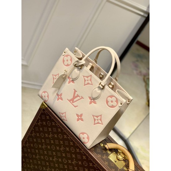 Replica Borsa Louis Vuitton OnTheGo MM Tote Monogram Empreinte M21575
