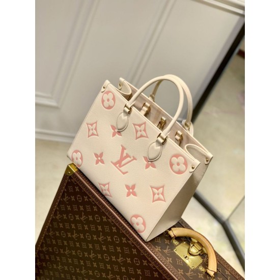 Replica Borsa Louis Vuitton OnTheGo MM Tote Monogram Empreinte M21575