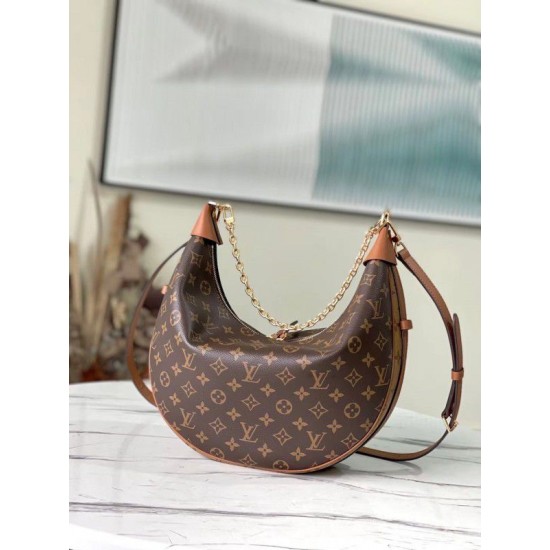 Replica Louis Vuitton Loop Hobo Bag Monogram Reverse M46311