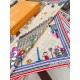 Replica Louis Vuitton Silk Vivienne Xmas Square 90 M77905 Beige