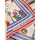Replica Louis Vuitton Silk Vivienne Xmas Square 90 M77905 Beige