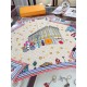 Replica Louis Vuitton Silk Vivienne Xmas Square 90 M77905 Beige