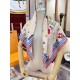Replica Louis Vuitton Silk Vivienne Xmas Square 90 M77905 Beige