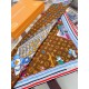 Replica Louis Vuitton Silk Vivienne Xmas Square 90 M77905 Marrone
