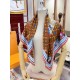 Replica Louis Vuitton Silk Vivienne Xmas Square 90 M77905 Marrone