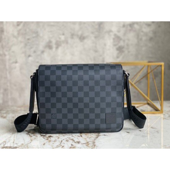 Replica Borsa Louis Vuitton District PM Damier Grafite N42710
