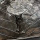 Replica YSL Saint Laurent NIKI Borsa shopping media in pelle stropicciata vintage Nera